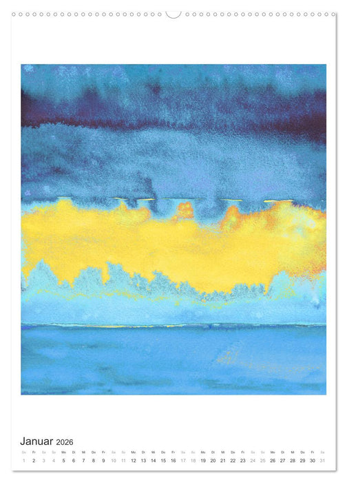 Ein leuchtendes Jahr: Abstrakte Kunst von Inga Pint (CALVENDO Premium Wandkalender 2026)