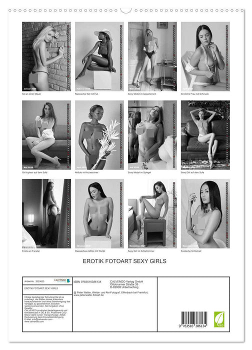 EROTIK FOTOART SEXY GIRLS (CALVENDO Premium Wandkalender 2026)