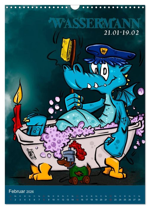 Drachenhoroskop 2026 (CALVENDO Wandkalender 2026)