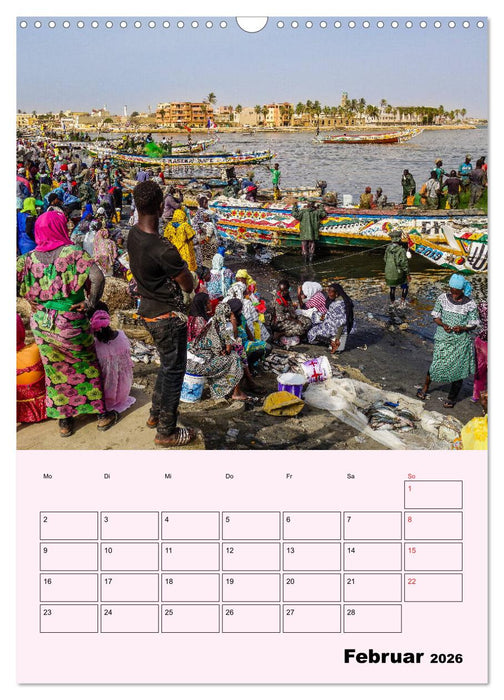 Lebendiges Westafrika - Mauretanien, Senegal, Guinea, Bissau (CALVENDO Wandkalender 2026)