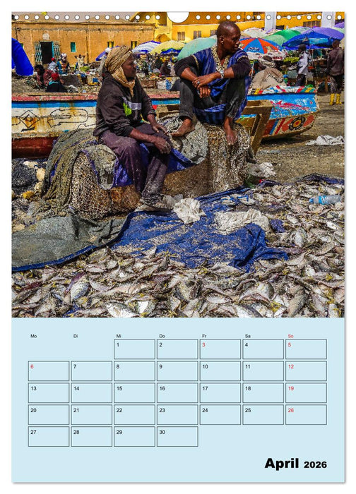 Lebendiges Westafrika - Mauretanien, Senegal, Guinea, Bissau (CALVENDO Wandkalender 2026)
