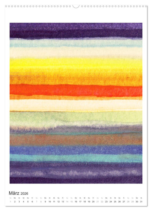 Ein leuchtendes Jahr: Abstrakte Kunst von Inga Pint (CALVENDO Wandkalender 2026)