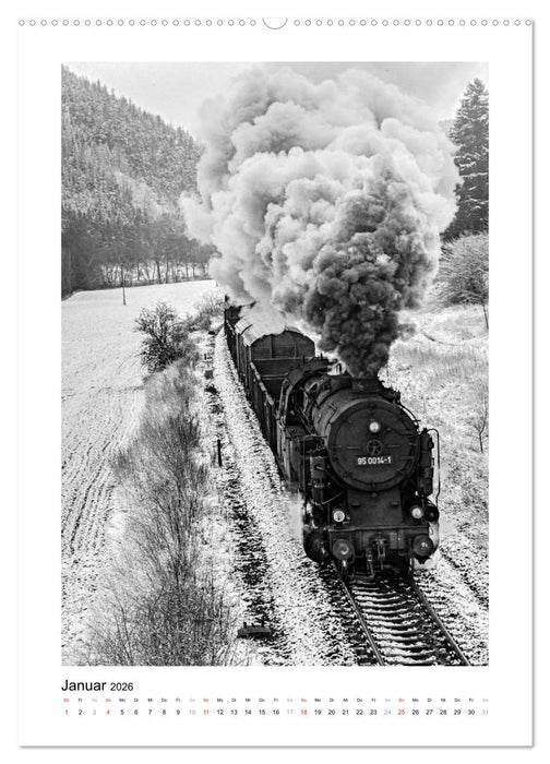 Dampfzüge vor 40 Jahren (CALVENDO Premium Wandkalender 2026)