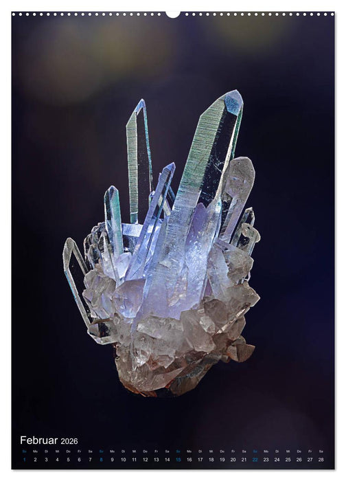 ZAUBERHAFTE MINERALIEN designed by nature (CALVENDO Premium Wandkalender 2026)