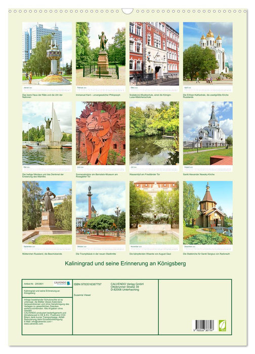 Kaliningrad und seine Erinnerung an Königsberg (CALVENDO Wandkalender 2026)