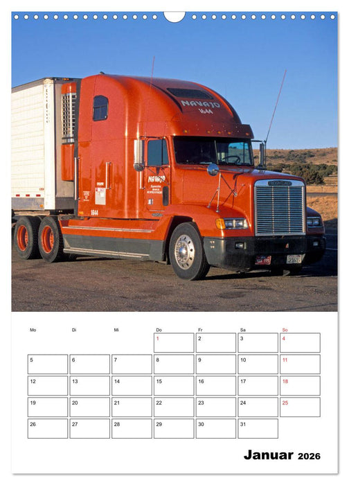 US-Trucks ... unterwegs im amerikanischen Westen - Monatsplaner (CALVENDO Wandkalender 2026)