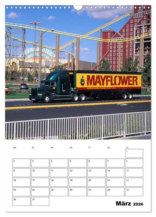 US-Trucks ... unterwegs im amerikanischen Westen - Monatsplaner (CALVENDO Wandkalender 2026)