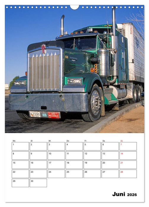 US-Trucks ... unterwegs im amerikanischen Westen - Monatsplaner (CALVENDO Wandkalender 2026)