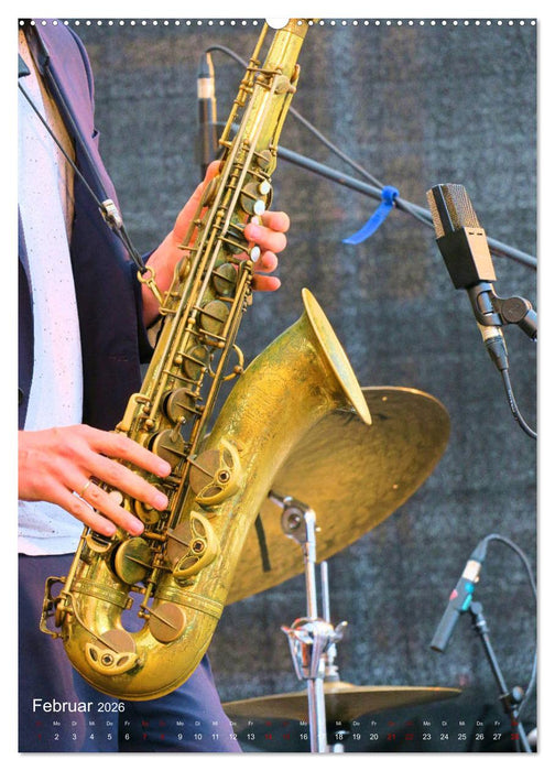 Saxophon live (CALVENDO Premium Wandkalender 2026)