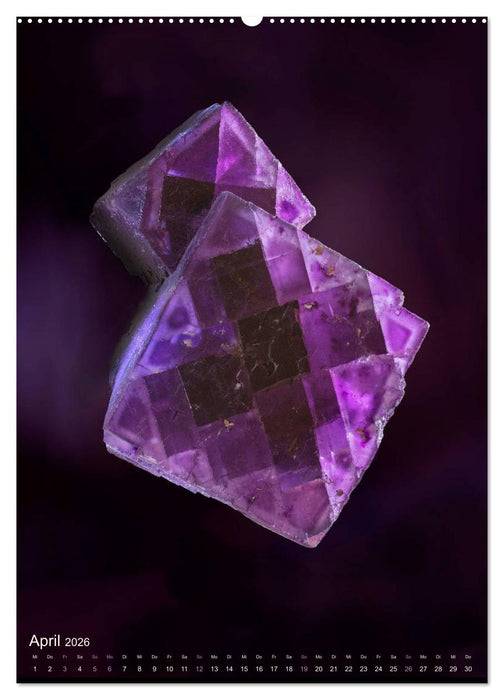ZAUBERHAFTE MINERALIEN designed by nature (CALVENDO Wandkalender 2026)