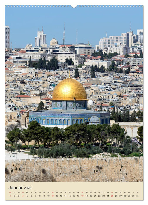 Jerusalem - Jeruschalajim (CALVENDO Wandkalender 2026)