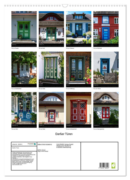 Darßer Türen (CALVENDO Wandkalender 2026)