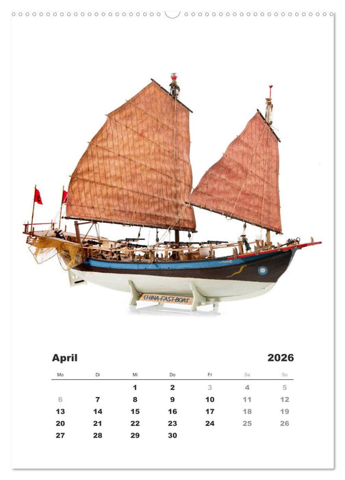 Historische Segelschiffe - Modellbau (CALVENDO Wandkalender 2026)