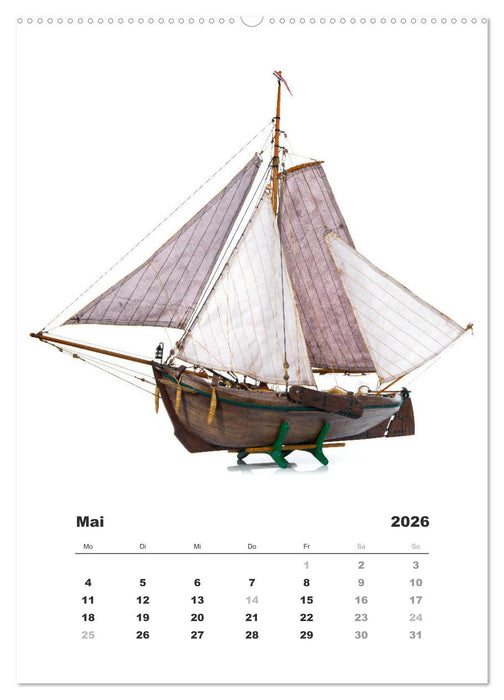 Historische Segelschiffe - Modellbau (CALVENDO Wandkalender 2026)