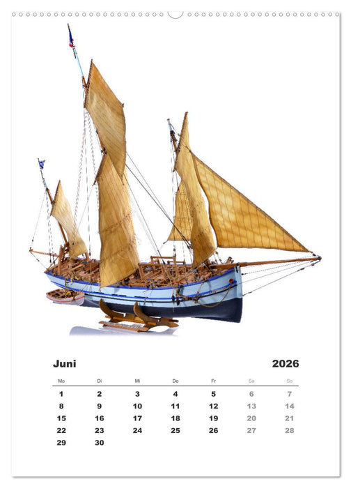 Historische Segelschiffe - Modellbau (CALVENDO Wandkalender 2026)