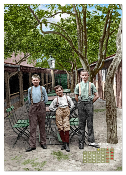 Alt Berlin nach Heinrich Zille in Farbe (CALVENDO Premium Wandkalender 2026)