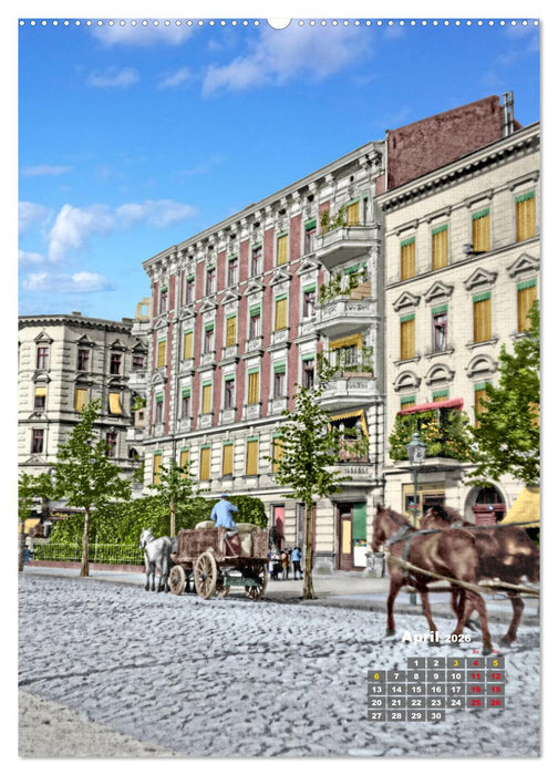 Alt Berlin nach Heinrich Zille in Farbe (CALVENDO Premium Wandkalender 2026)