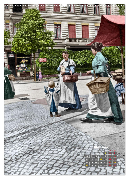 Alt Berlin nach Heinrich Zille in Farbe (CALVENDO Premium Wandkalender 2026)