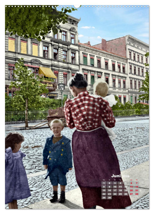 Alt Berlin nach Heinrich Zille in Farbe (CALVENDO Premium Wandkalender 2026)