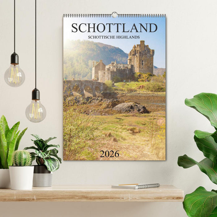 Schottland -Schottische Highlands (CALVENDO Wandkalender 2026)