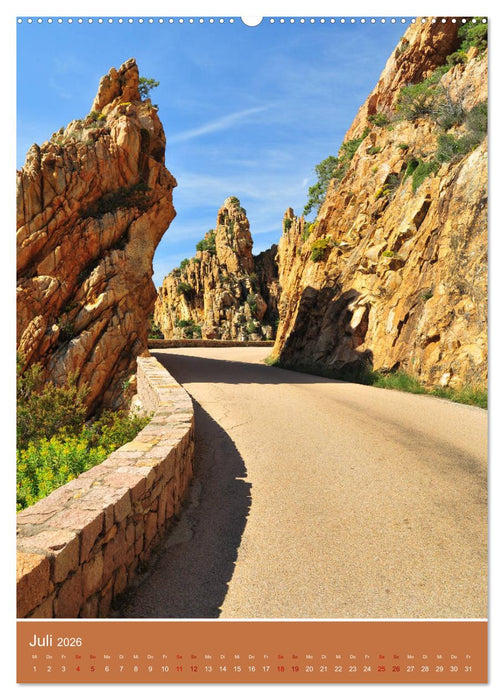 Korsika - Felsen und Meer (CALVENDO Premium Wandkalender 2026)