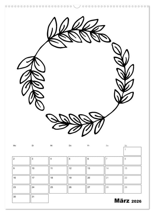 Rahmen Bastel-Kalender - DIY Fotos-Sprüche-Zitate (CALVENDO Premium Wandkalender 2026)