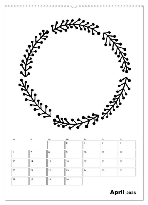 Rahmen Bastel-Kalender - DIY Fotos-Sprüche-Zitate (CALVENDO Premium Wandkalender 2026)