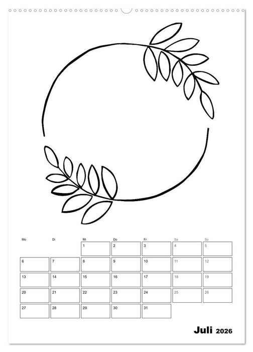 Rahmen Bastel-Kalender - DIY Fotos-Sprüche-Zitate (CALVENDO Premium Wandkalender 2026)