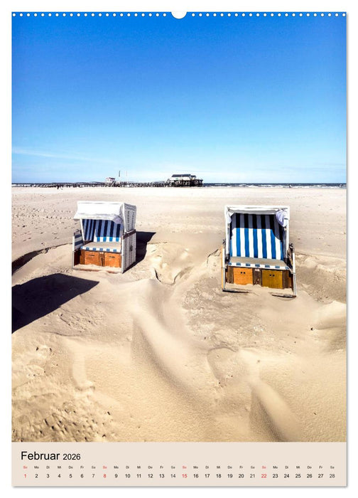 NORDSEEFLAIR - St. Peter Ording und Westerhever (CALVENDO Premium Wandkalender 2026)
