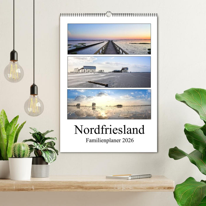 Nordfriesland - Familienplaner (CALVENDO Wandkalender 2026)