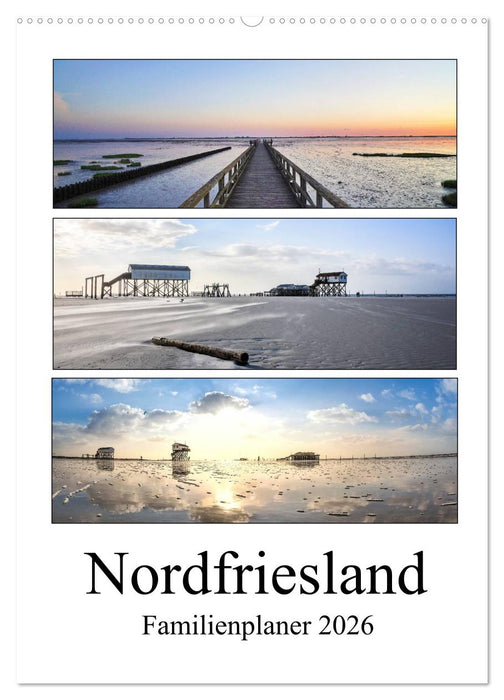 Nordfriesland - Familienplaner (CALVENDO Wandkalender 2026)