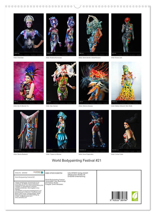 World Bodypainting Festival #21 (CALVENDO Premium Wandkalender 2026)