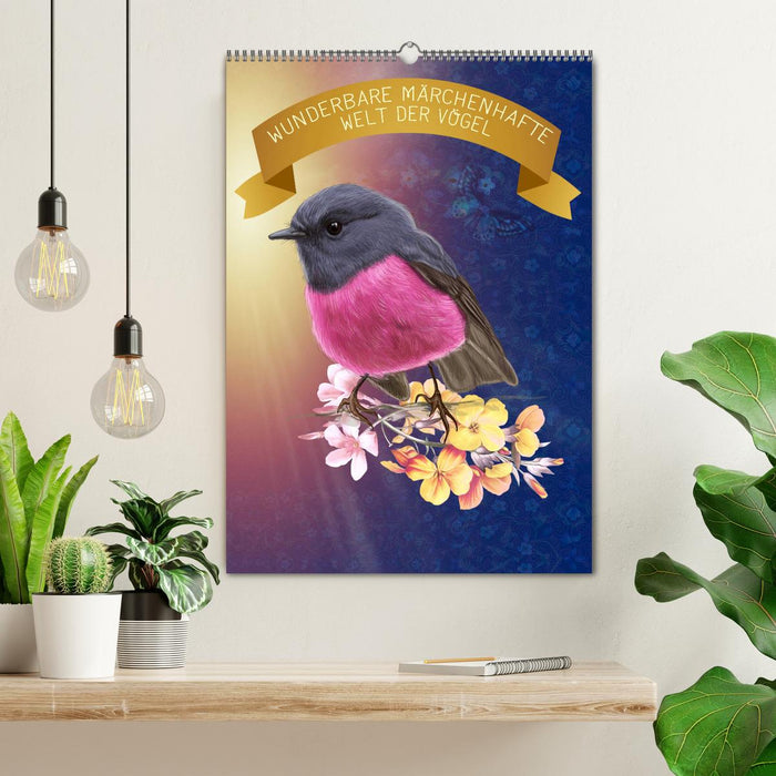 Wunderbare märchenhafte Welt der Vögel (CALVENDO Wandkalender 2026)