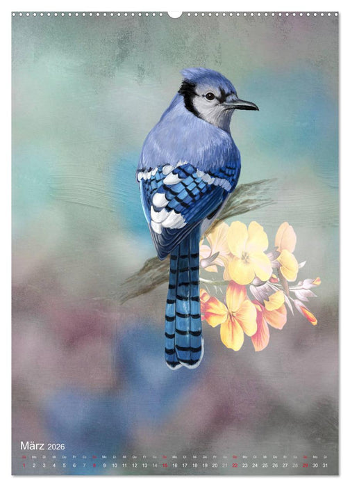 Wunderbare märchenhafte Welt der Vögel (CALVENDO Wandkalender 2026)