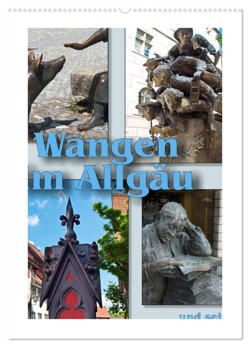 Wangen im Allgäu und seine schönen Brunnen (CALVENDO Wandkalender 2026)
