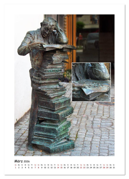 Wangen im Allgäu und seine schönen Brunnen (CALVENDO Wandkalender 2026)