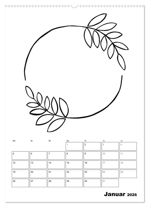 Rahmen Bastel-Kalender - DIY Fotos-Sprüche-Zitate (CALVENDO Wandkalender 2026)