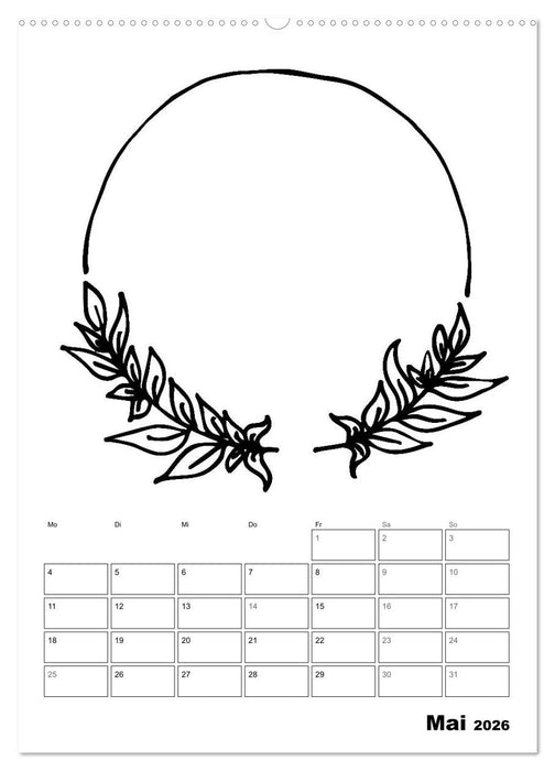 Rahmen Bastel-Kalender - DIY Fotos-Sprüche-Zitate (CALVENDO Wandkalender 2026)