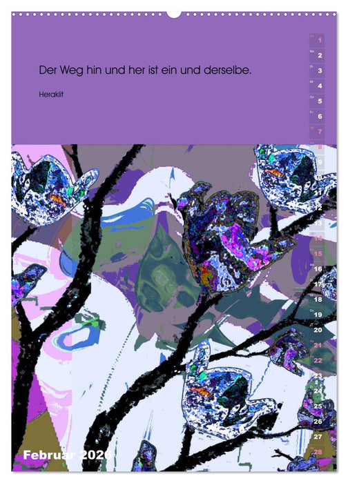 Philosophische Inspirationen Wandkalender 2026 (CALVENDO Premium Wandkalender 2026)