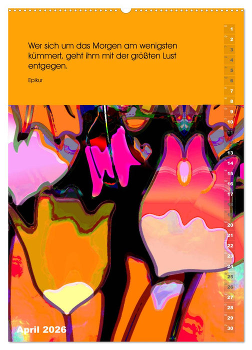 Philosophische Inspirationen Wandkalender 2026 (CALVENDO Premium Wandkalender 2026)