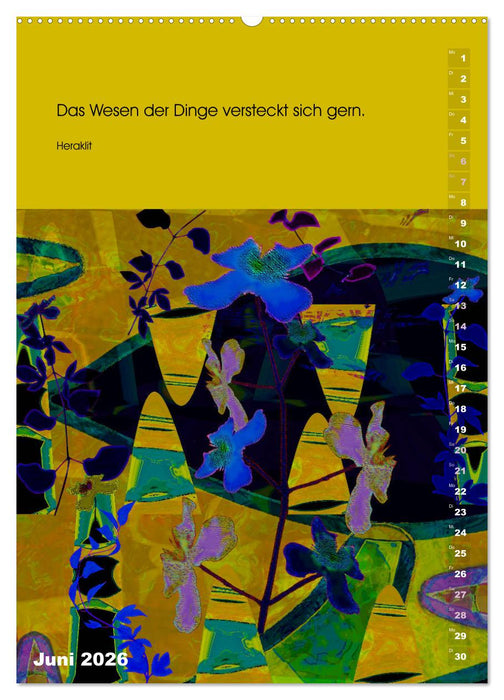 Philosophische Inspirationen Wandkalender 2026 (CALVENDO Premium Wandkalender 2026)