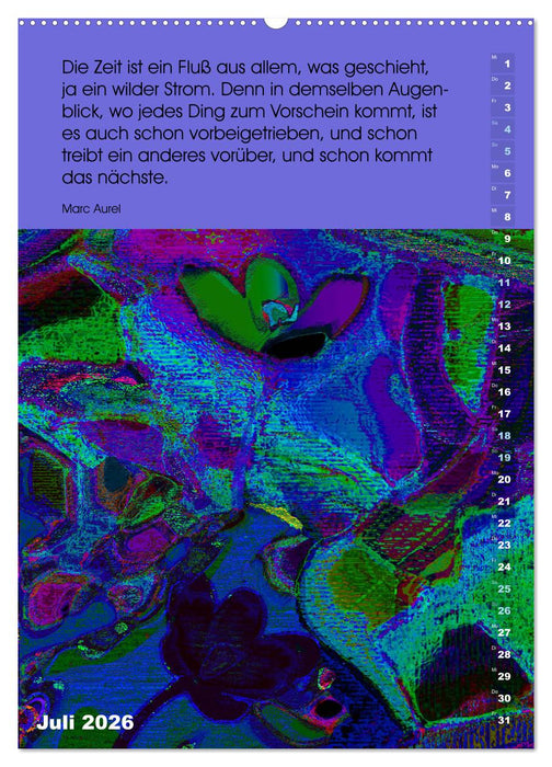 Philosophische Inspirationen Wandkalender 2026 (CALVENDO Premium Wandkalender 2026)