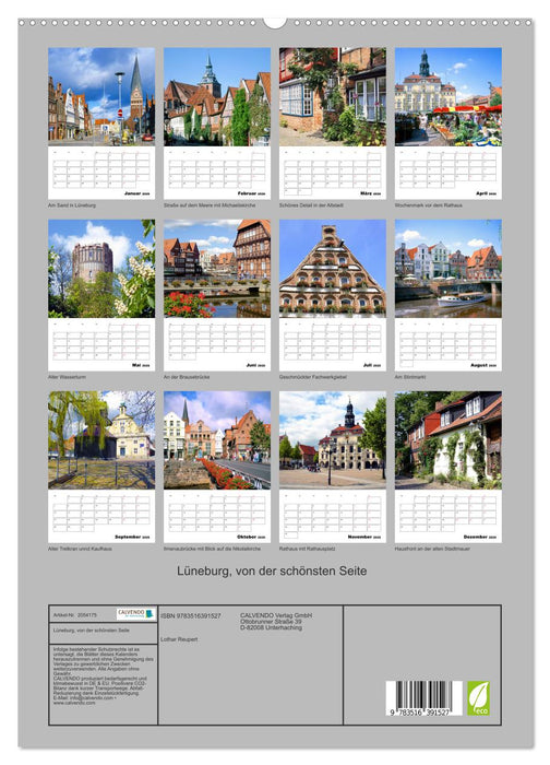 Lüneburg, von der schönsten Seite (CALVENDO Premium Wandkalender 2026)