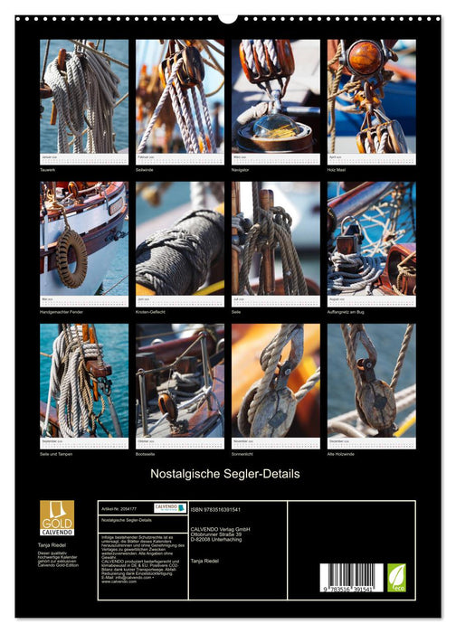 Nostalgische Segler-Details (CALVENDO Premium Wandkalender 2026)
