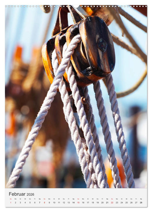 Nostalgische Segler-Details (CALVENDO Premium Wandkalender 2026)