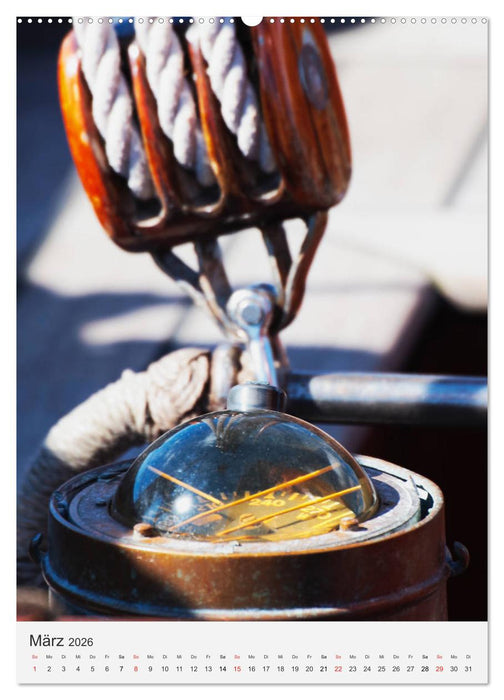 Nostalgische Segler-Details (CALVENDO Premium Wandkalender 2026)