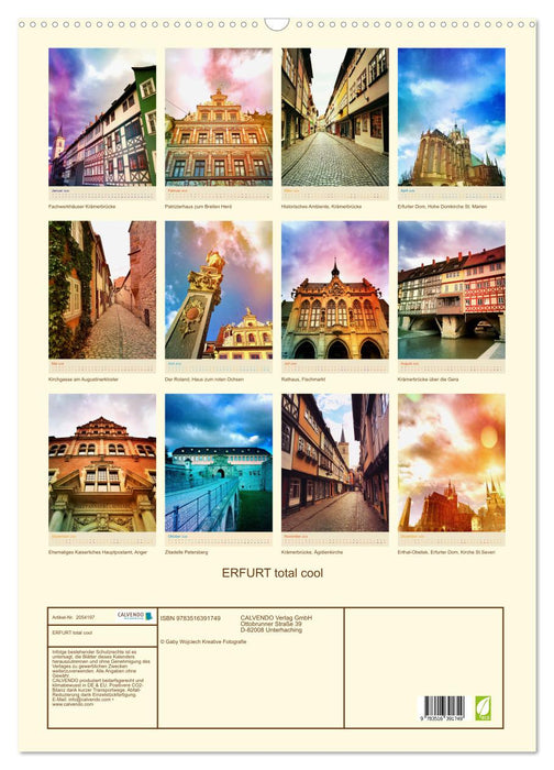 ERFURT total cool (CALVENDO Wandkalender 2026)