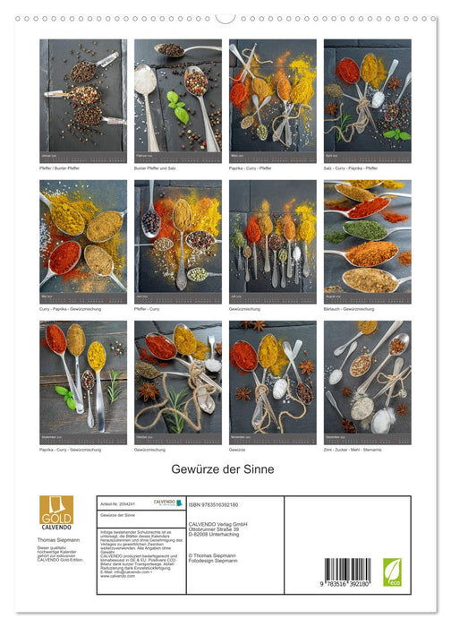 Gewürze der Sinne (CALVENDO Premium Wandkalender 2026)