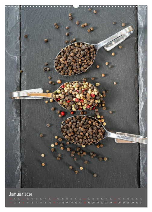 Gewürze der Sinne (CALVENDO Premium Wandkalender 2026)