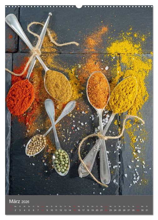 Gewürze der Sinne (CALVENDO Premium Wandkalender 2026)